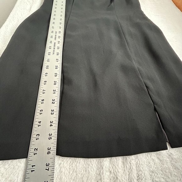 CDC Womens Black Short Sleeve Dress with Rhinestone Trim & Pink Lining Size 14 - Picture 10 of 10